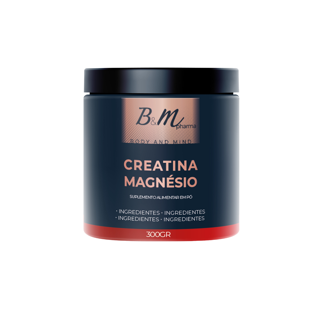 B&M Pharma Creatina + Magnésio - Potência e Recuperação Muscular Avançada