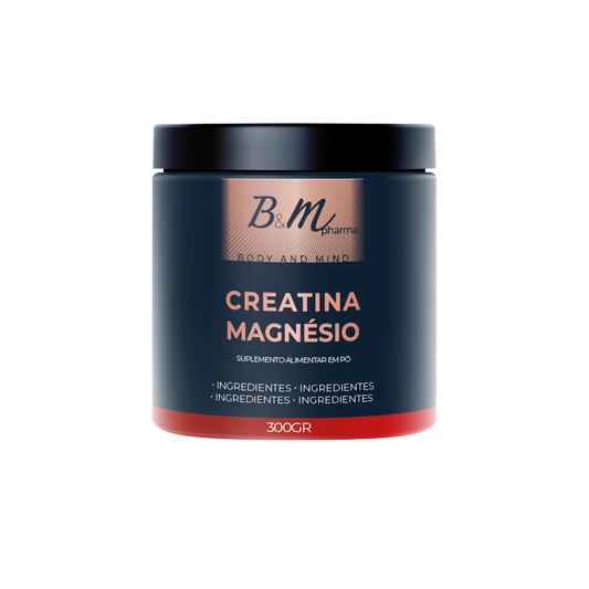 B&M Pharma Creatina + Magnésio - Potência e Recuperação Muscular Avançada